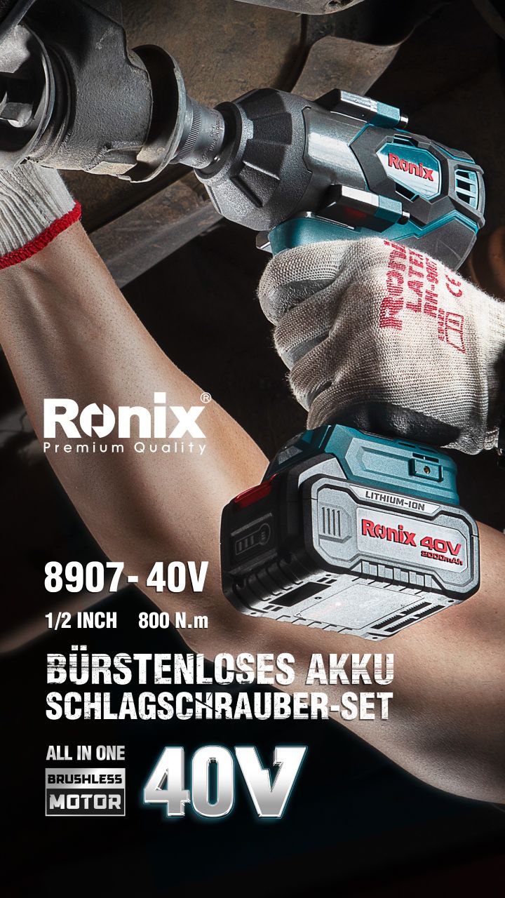 BÜRSTENLOSES AKKU SCHLAGSCHRAUBER-SET 8907 Von Ron