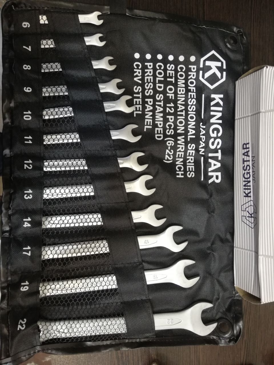  آچار یکسررینگ ١٢ عددی کیفی درجه یک KINGSTAR