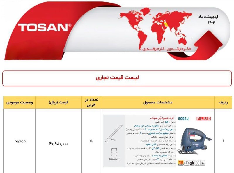 عمودبر ۵۰۹۳ توسن