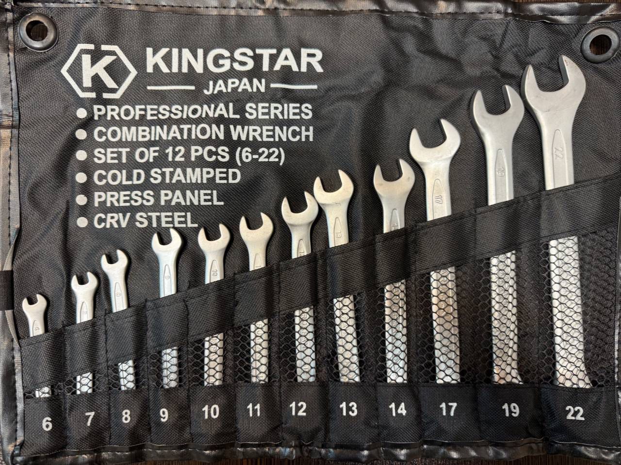  آچار یکسررینگ ١٢ عددی کیفی درجه یک KINGSTAR