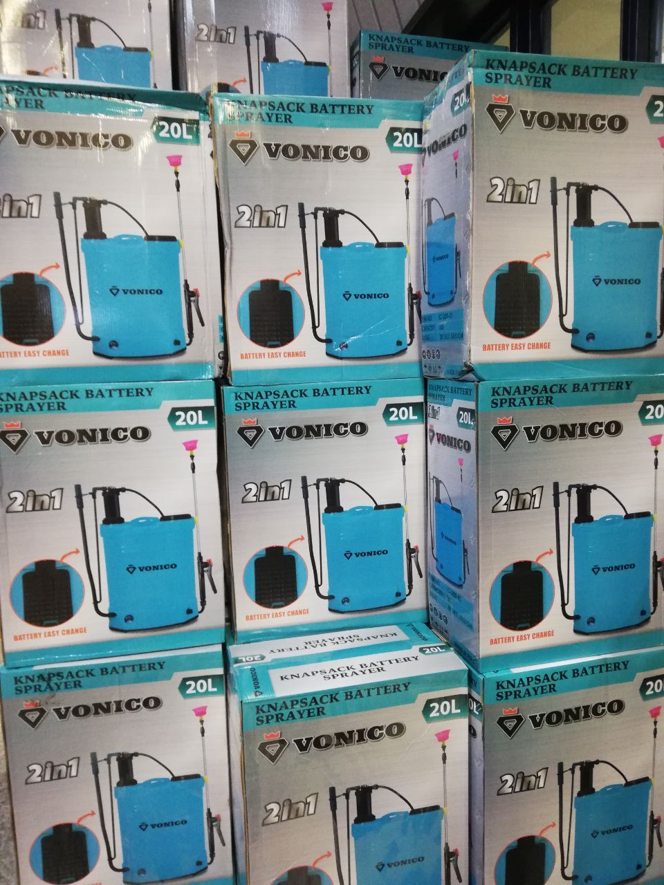  سم پاش ٢٠ لیتری دو کاره شارژی و دستی VONICO