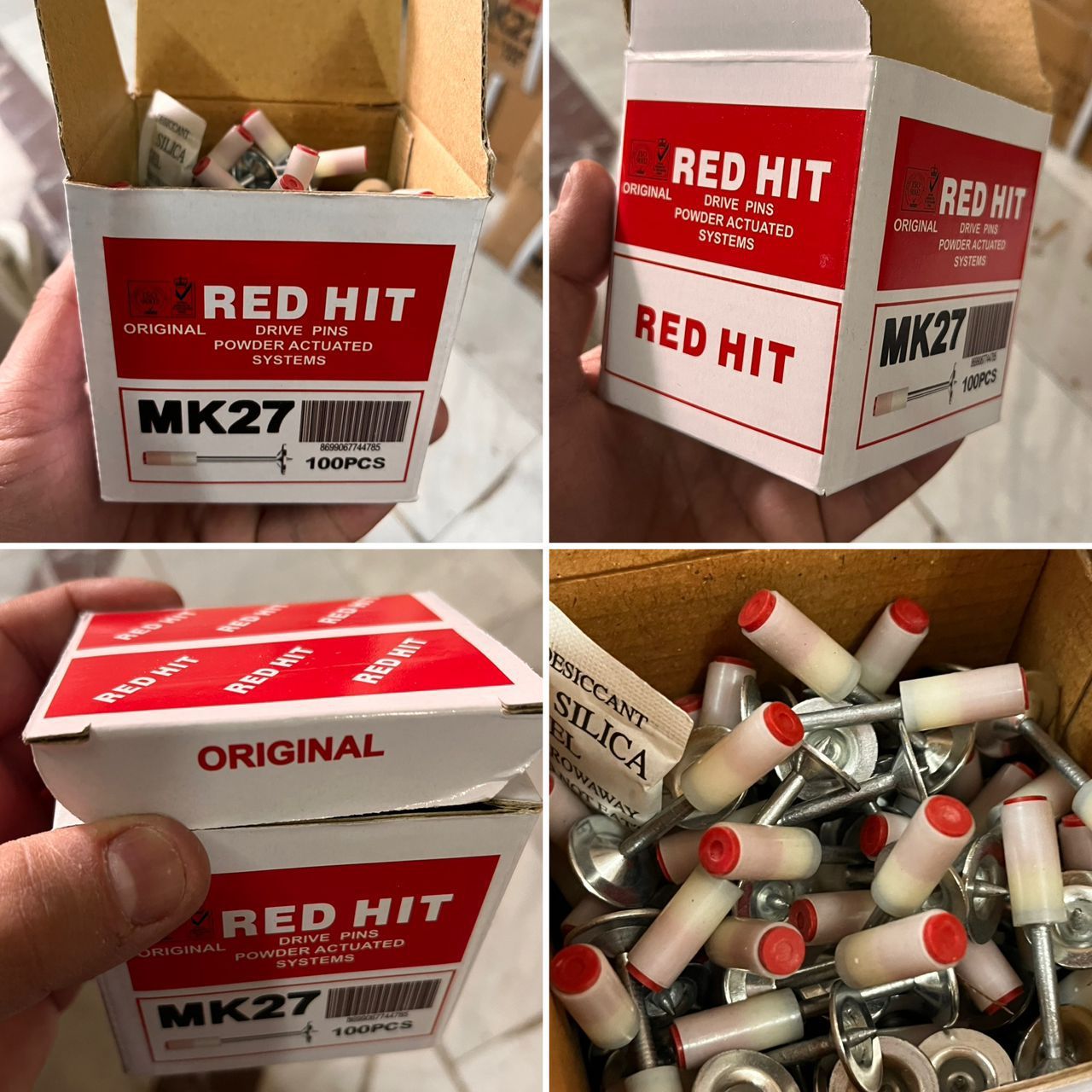  میخ چاشنی سرخود 27 REDHIT درجه یک