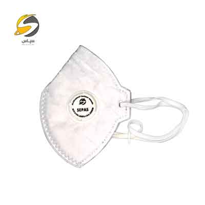 ماسک تنفسی N95 سپاس مدل پنج لایه سوپاپدار FFP2 8222
