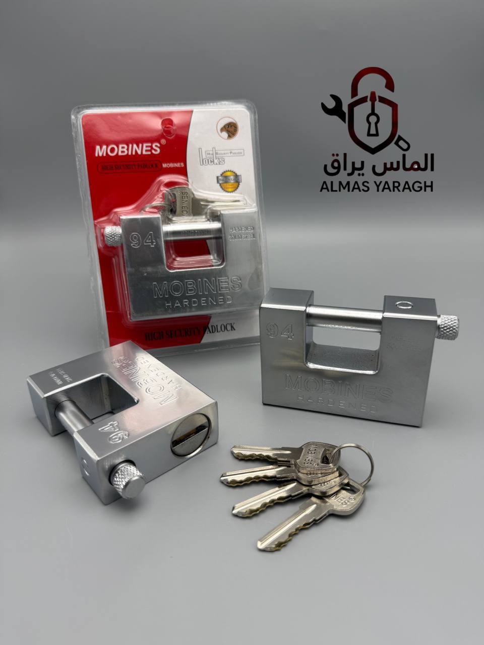 ⭐️قفل کتابی ۹۴فولادی کلید دوشیار مبینس⭐️