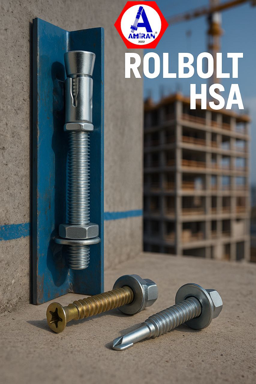 رولبولت HSA ویژه والپست پیچ سرمته