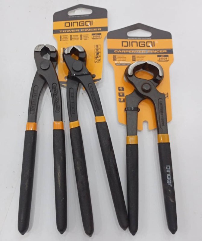 انبر آرماتوربندی (گاز انبر دینگی) در سایزهای 8 و 9 اینچ، قیمت مطابق کدها