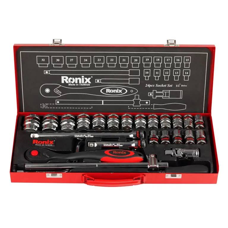 ⭕️ مجموعه بکس 24 عددی 1/2 اینچ رونیکس