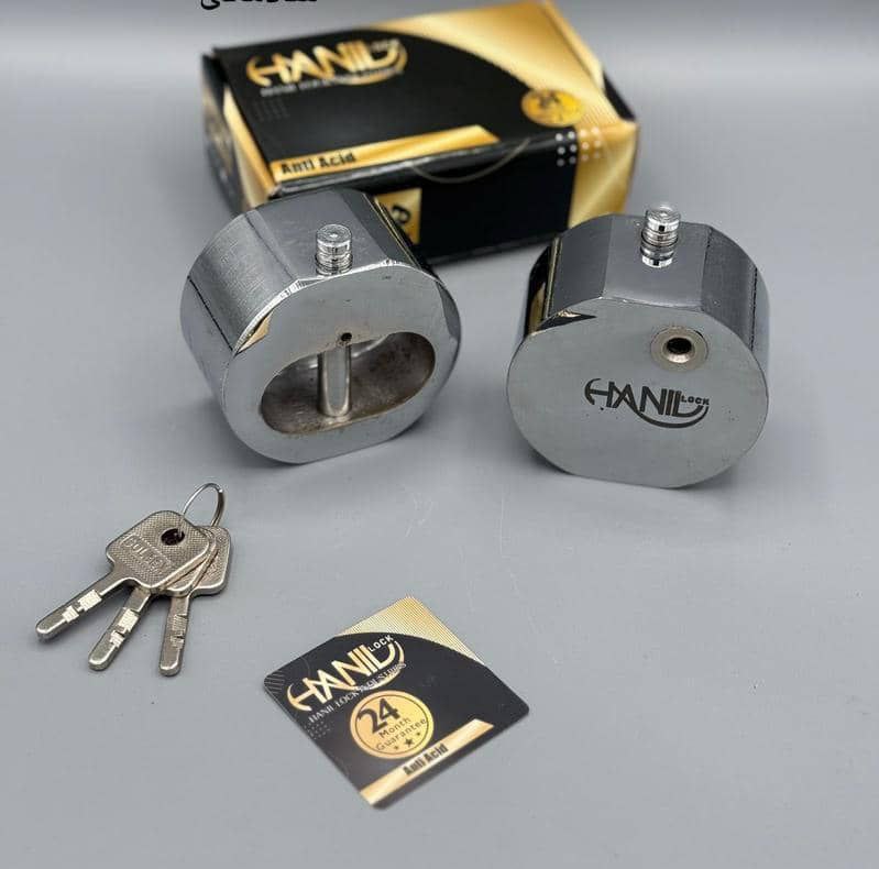  قفل گرد پشت بسته 85 هانیل کلید سولکسی ضد اسید ضد برش دارای 3 سال ضمانت معتبر کارتن 10 عددی قیمت دست