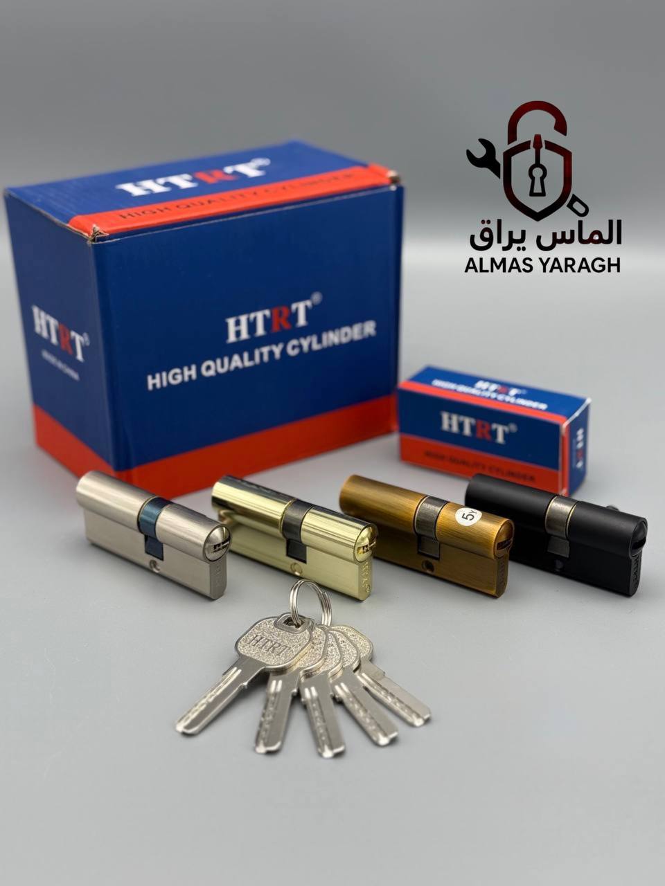  ⭐سیلندر ۷سانت کامپیوتری(کلیدبلند) HTRT⭐ نافی دار،باکیفیت ترین سیلندر زینک در بازار ۴رنگ ساتن،مشکی،ن