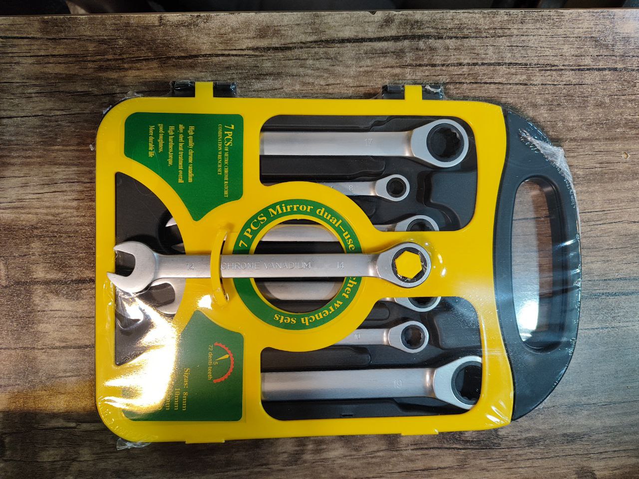 ⭕️آچار جغجغه ای 7عددی