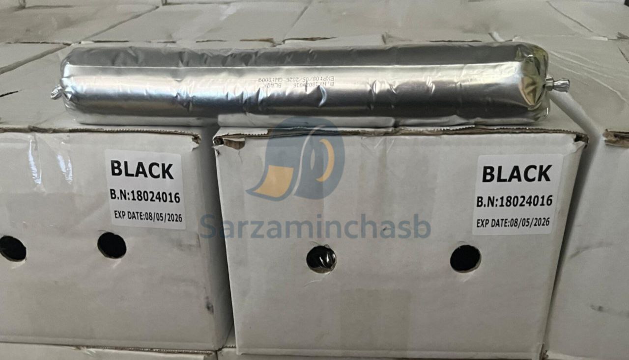 چسب پلی یورتان سوسیسی ثنا با قیمت همکاری و عالی در دو رنگ مشکی و سفید  موجود شد 