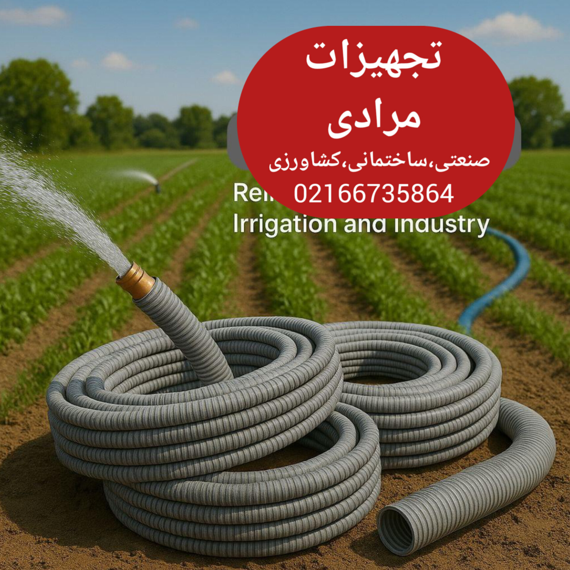 شیلنگ خرطومی کشاورزی 