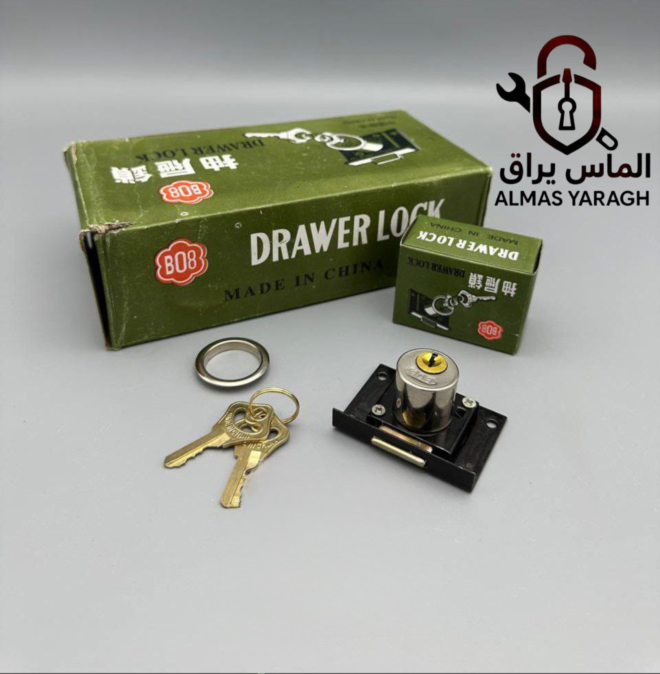 ⭐قفل تک پله کمدی B08(مشکی)⭐ مغزی برنج-کیفیت عالی-سنگین کارتن:۲۵جین تعهد ما: موجودی دائمی اجناس،ارسال