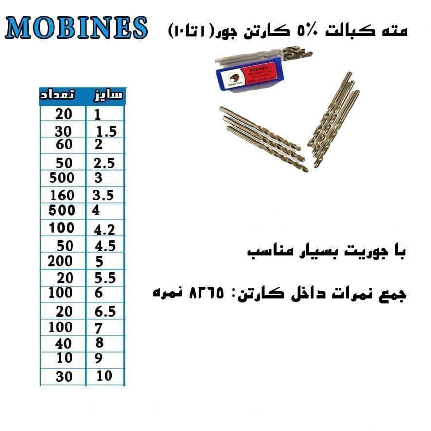 ⭐مته کارتنی جور ۱تا ۱۰ کبالت مبینس⭐ با جوریت مناسب تعهد ما: موجودی دائمی اجناس،ارسال سریع،پشتیبانی 