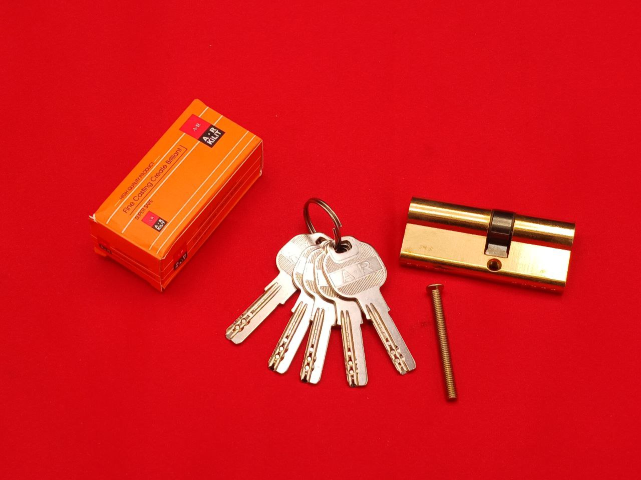 ⭕️سیلندر ۷ سانت تمام برنج کلید کامپیوتری اهن