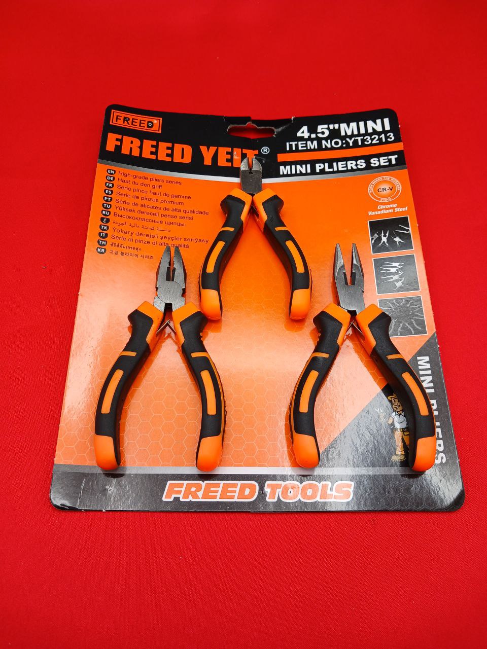 ⭕️کیت ۳ عددی انبردست دمباریک سیم چین الکترونیکی