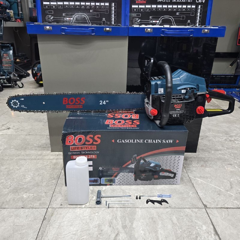 ⭐️ اره زنجیری بنزینی ۶۰ سانت باس