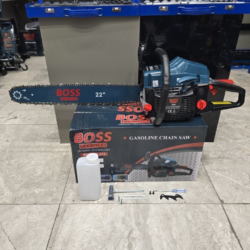 ⭐️ اره زنجیری بنزینی ۵۵ سانت باس