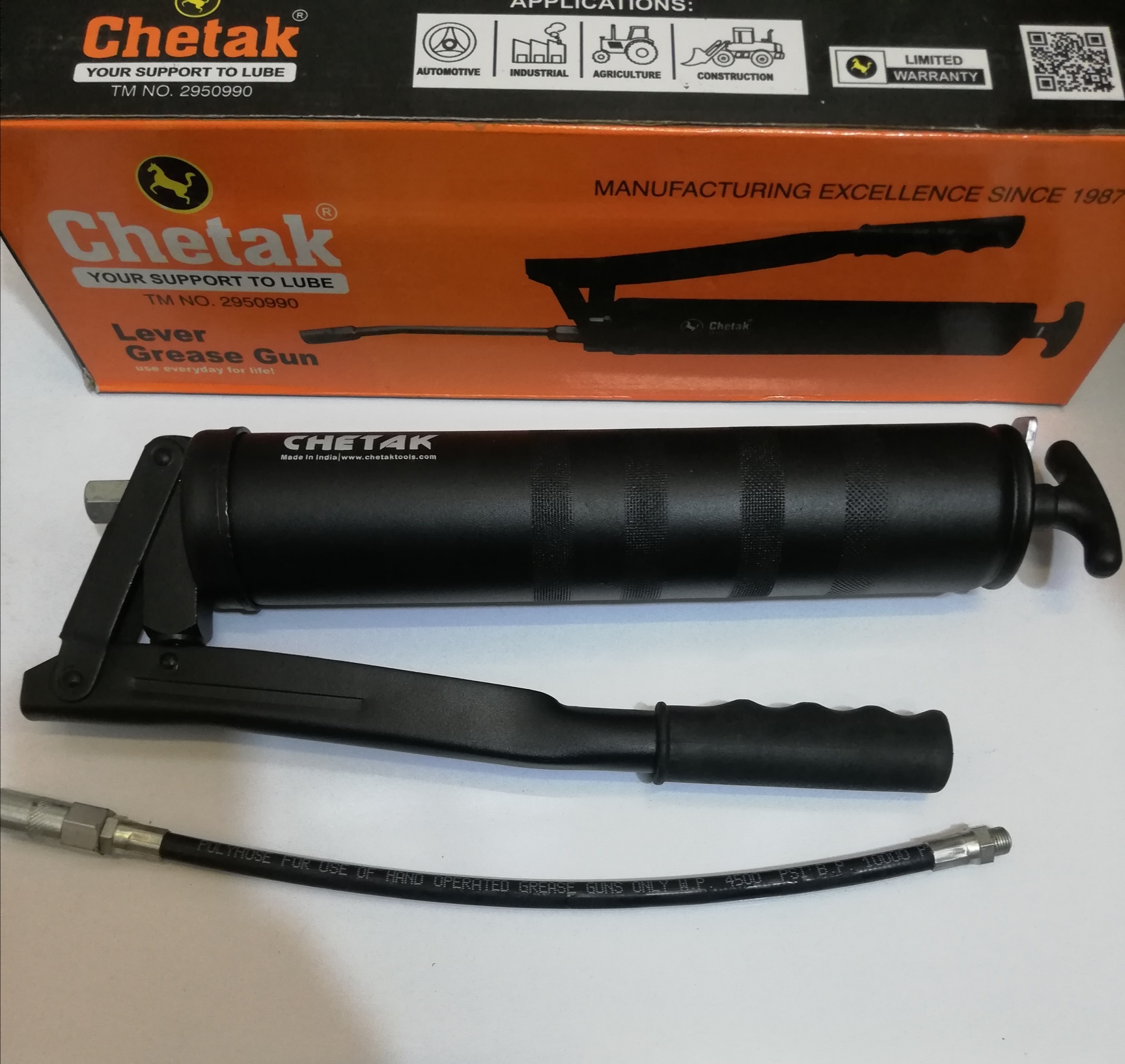 توزیع گریس پمپ دستی Chetak 