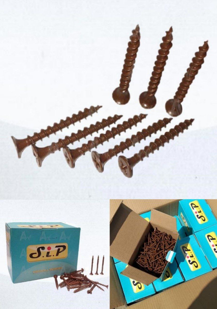 پیچ ترمو وود قهوه ای و کرم