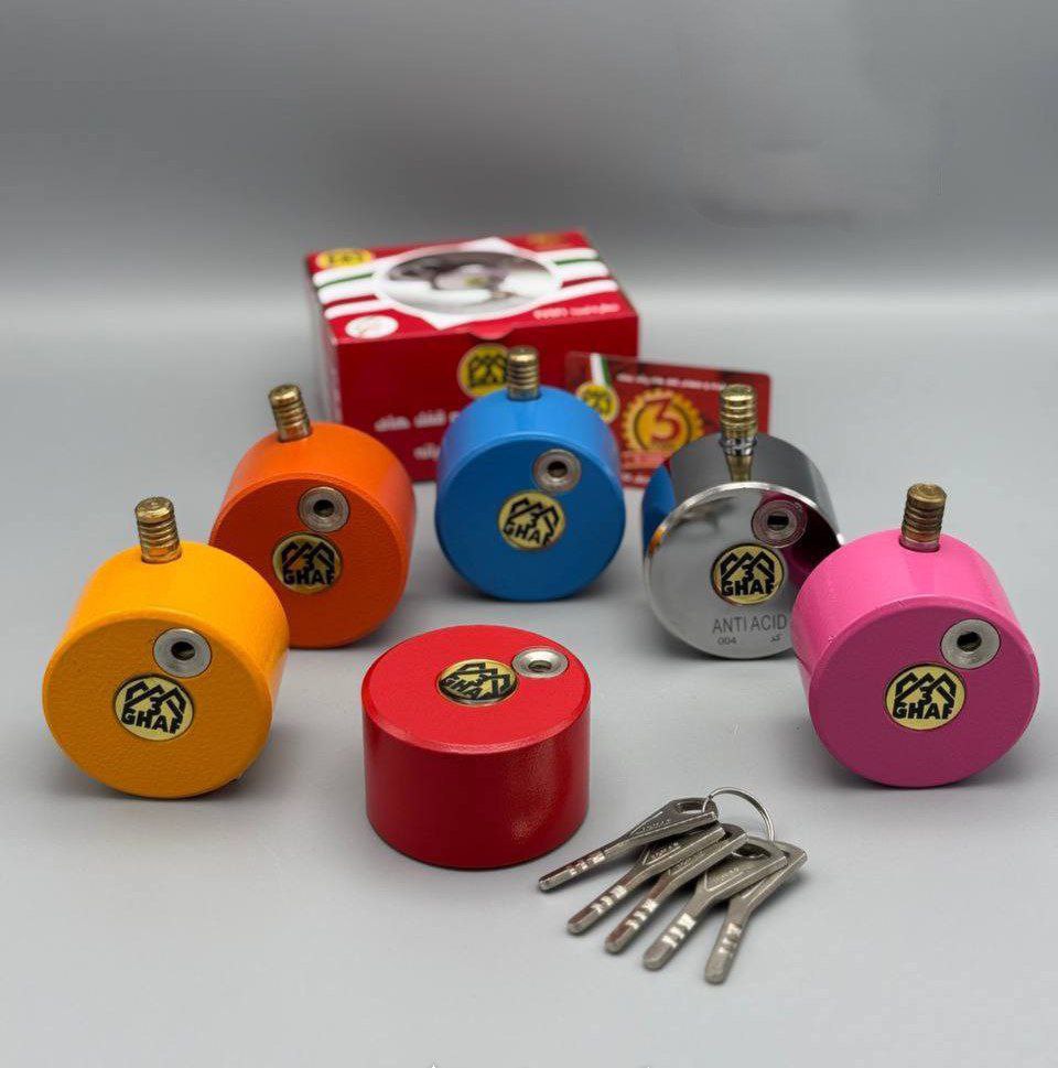  قفل گرد پشت بسته 70 رنگی سه قاف بهترین کیفیت رنگ بندی زیبا و مدرن ضد اسید ضد برش دارای 3 سال ضمانت 