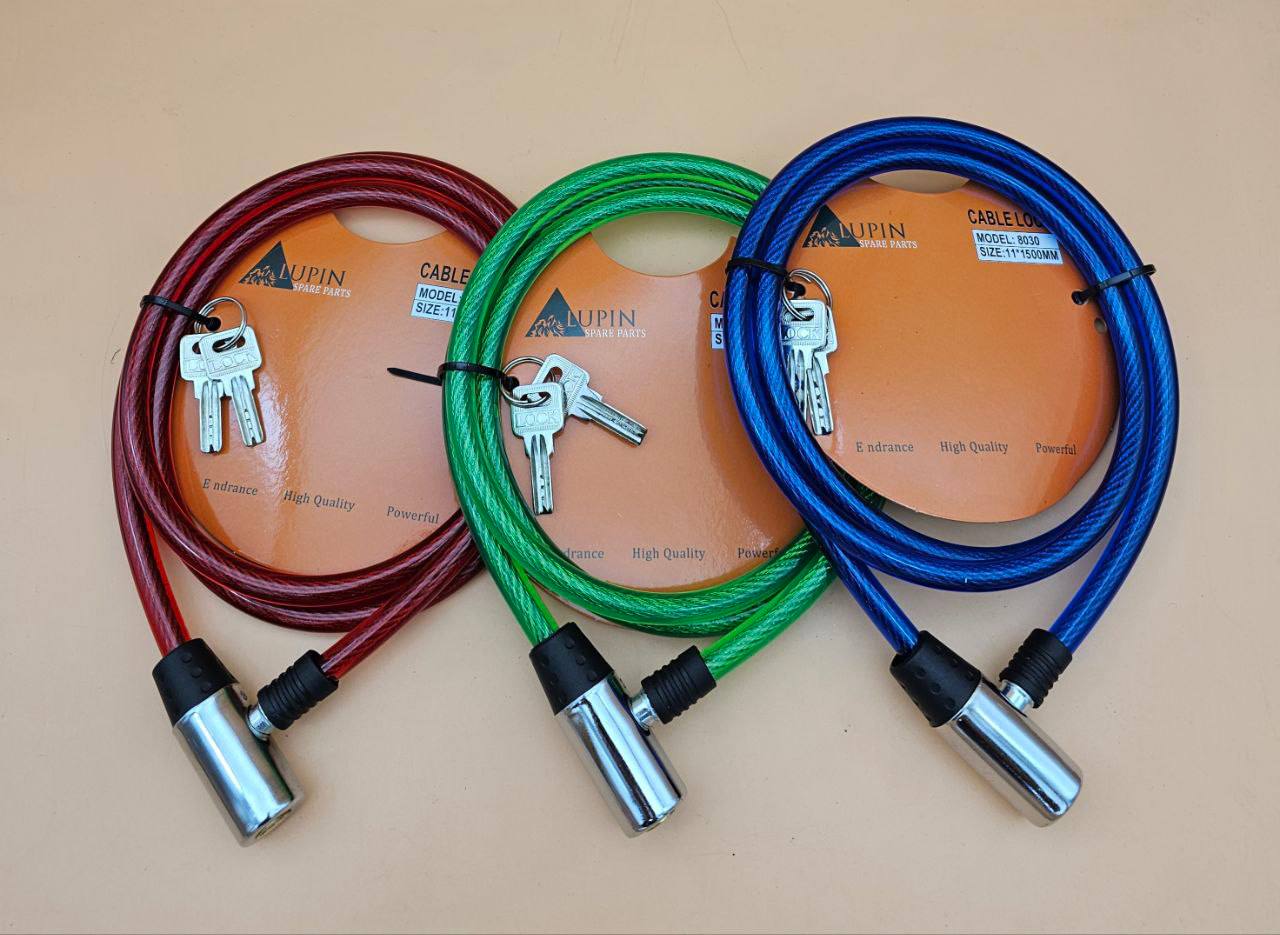 قفل دوچرخه سر فلزی