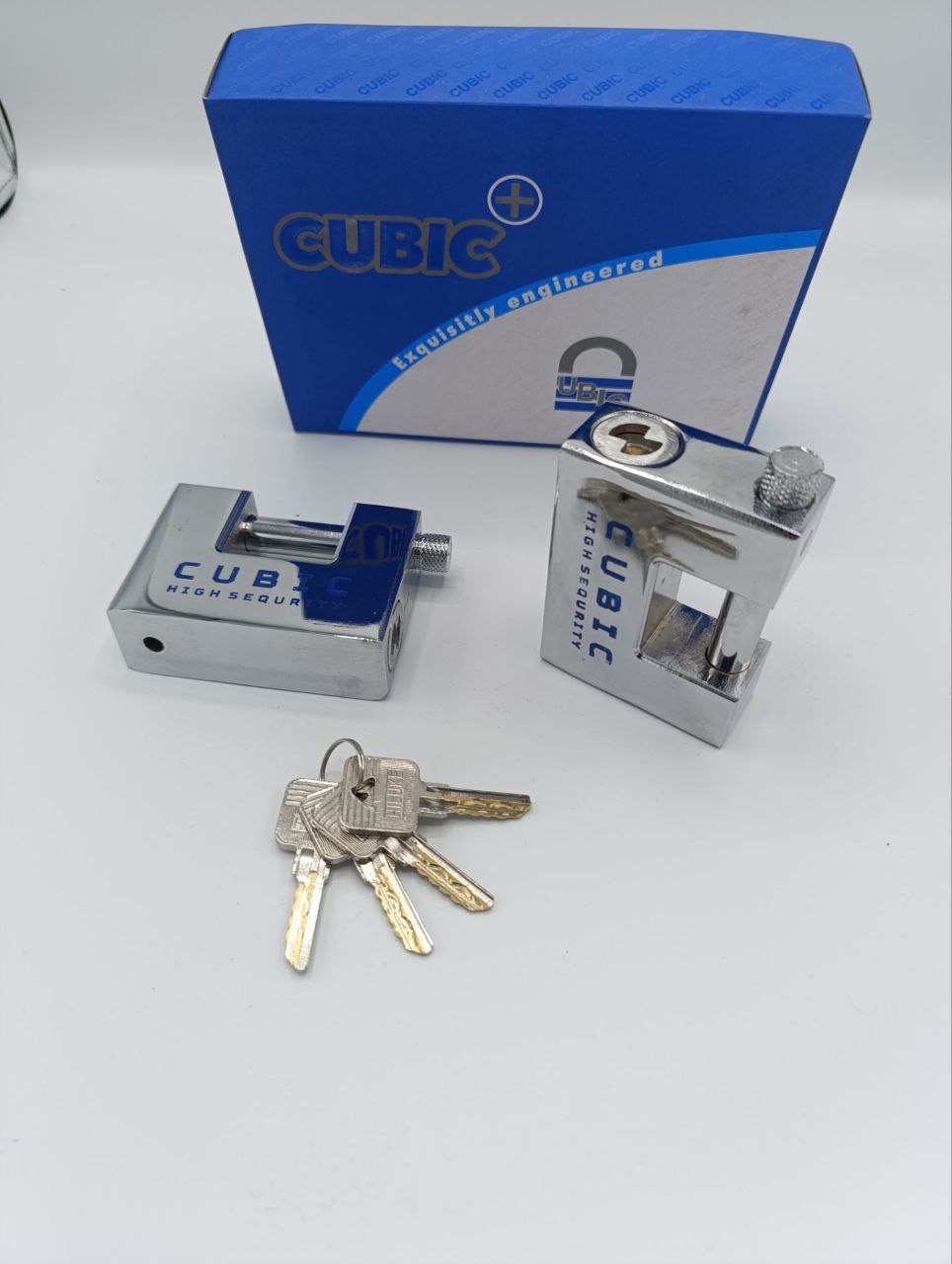 🟡 قفل کتابی فولادی کوبیک 🟡