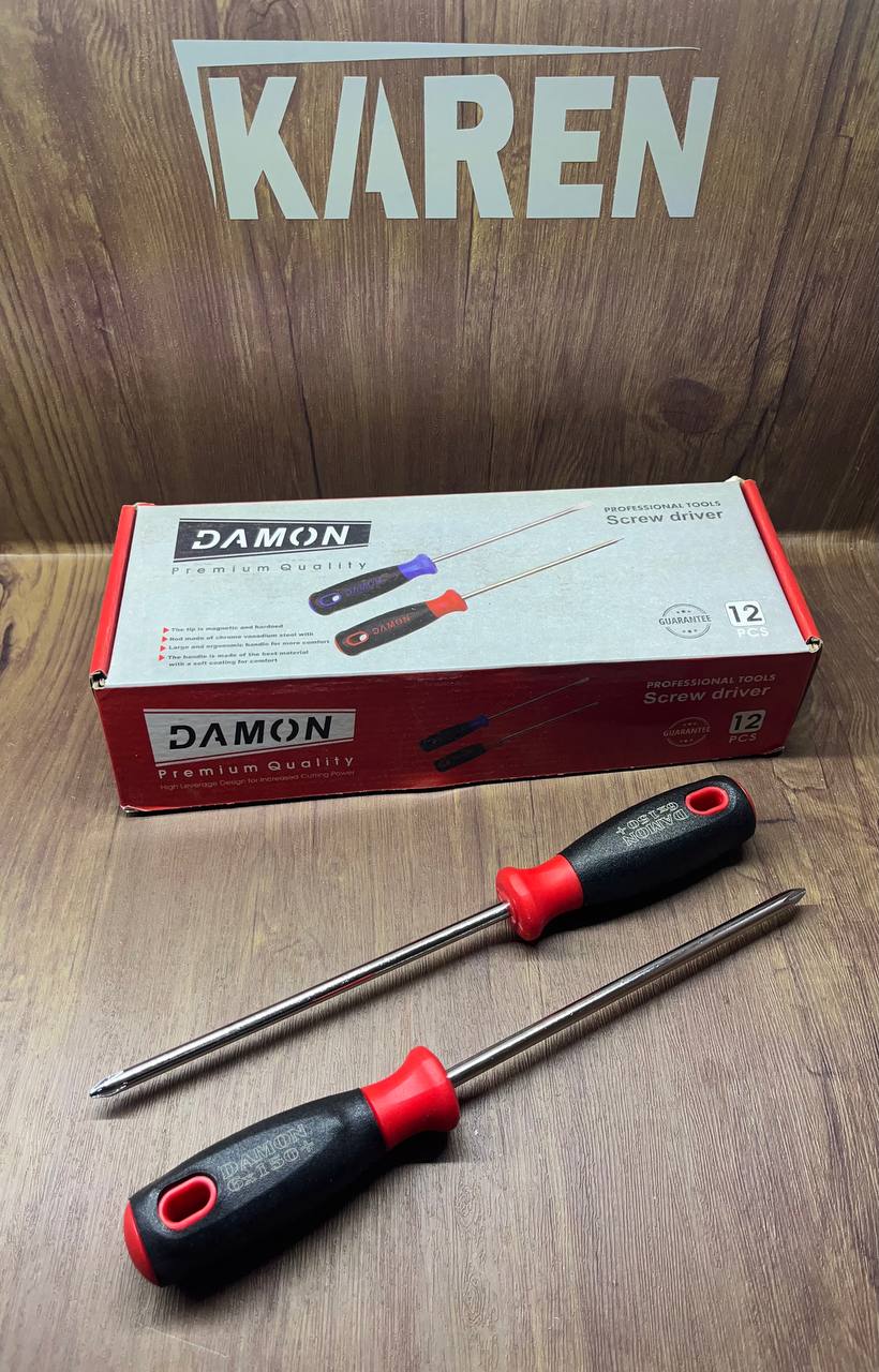 پیچ گوشتی ۶*۱۵۰ دوسو چهارسو دامون