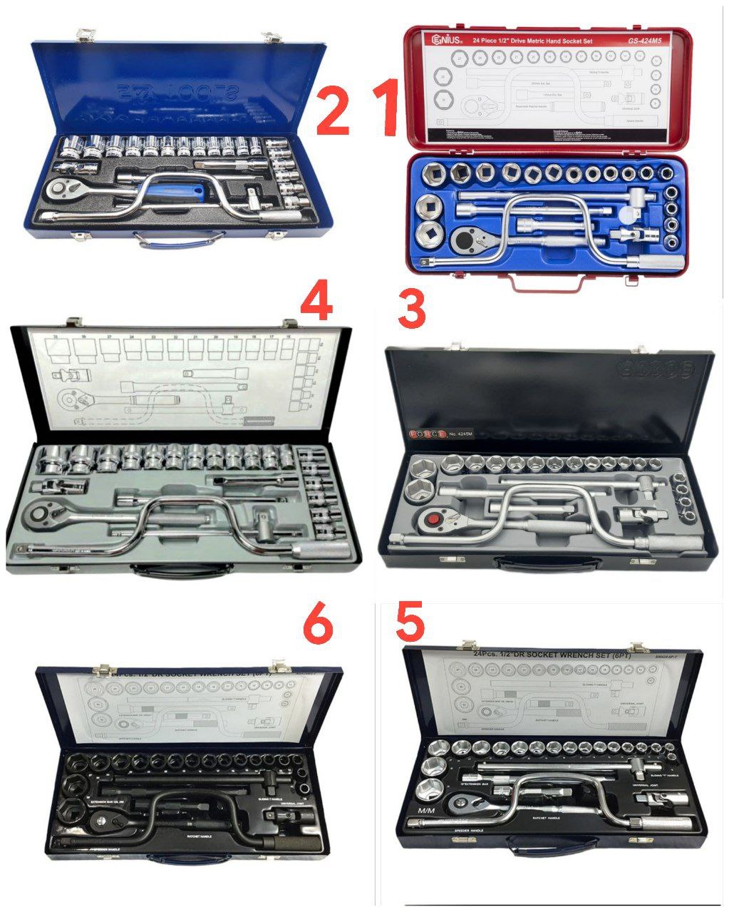  جعبه بکس های 1/2 درایو 