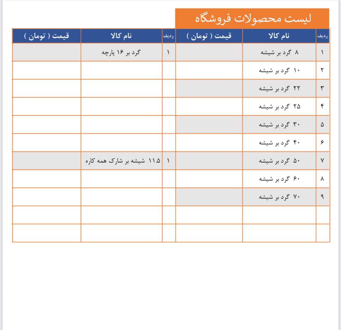 فروش ویژه گرد بر شیشه و گرد بر پرسلان 