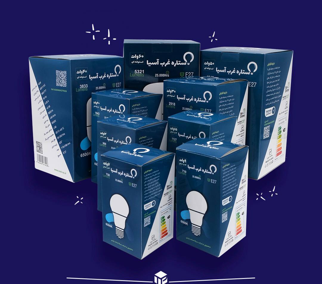 تاش پک؛ بسته بندی حرفه‌ای محصولات روشنایی 