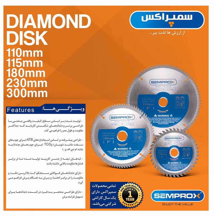 تیغ برش سمپراکس 