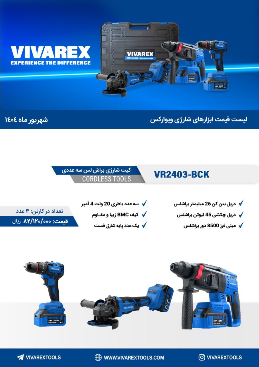 کیت شارژی ۳ عددی  ویوارکس