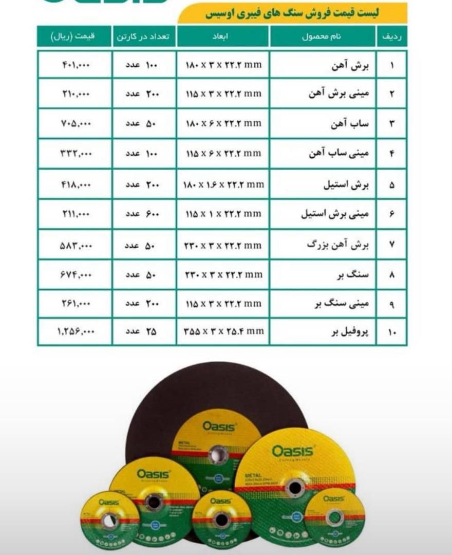 لیست قیمت اوسیس.     