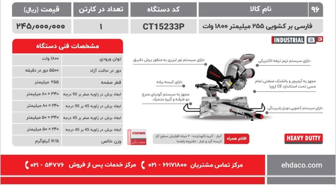 فارسی بر ۲۵ کشویی کرون 