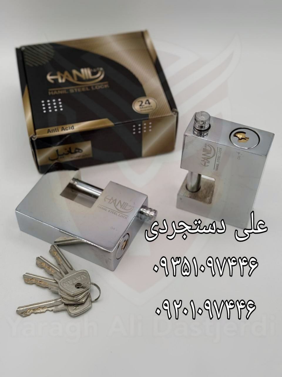 قفل کتابی ۱۰۰۰ کلید دوشیار پله ای هانیل HANIL کارتن ۱۲ عدد