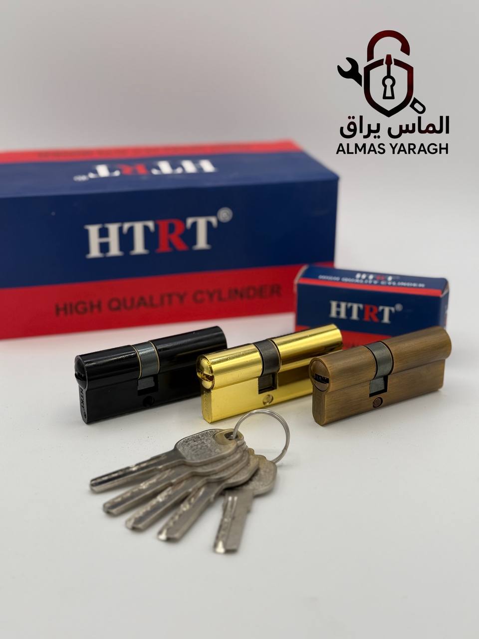  ⭐سیلندر ۷سانت کامپیوتری(کلیدبلند) HTRT⭐ نافی دار،باکیفیت ترین سیلندر زینک در بازار ۴رنگ ساتن،مشکی،ن