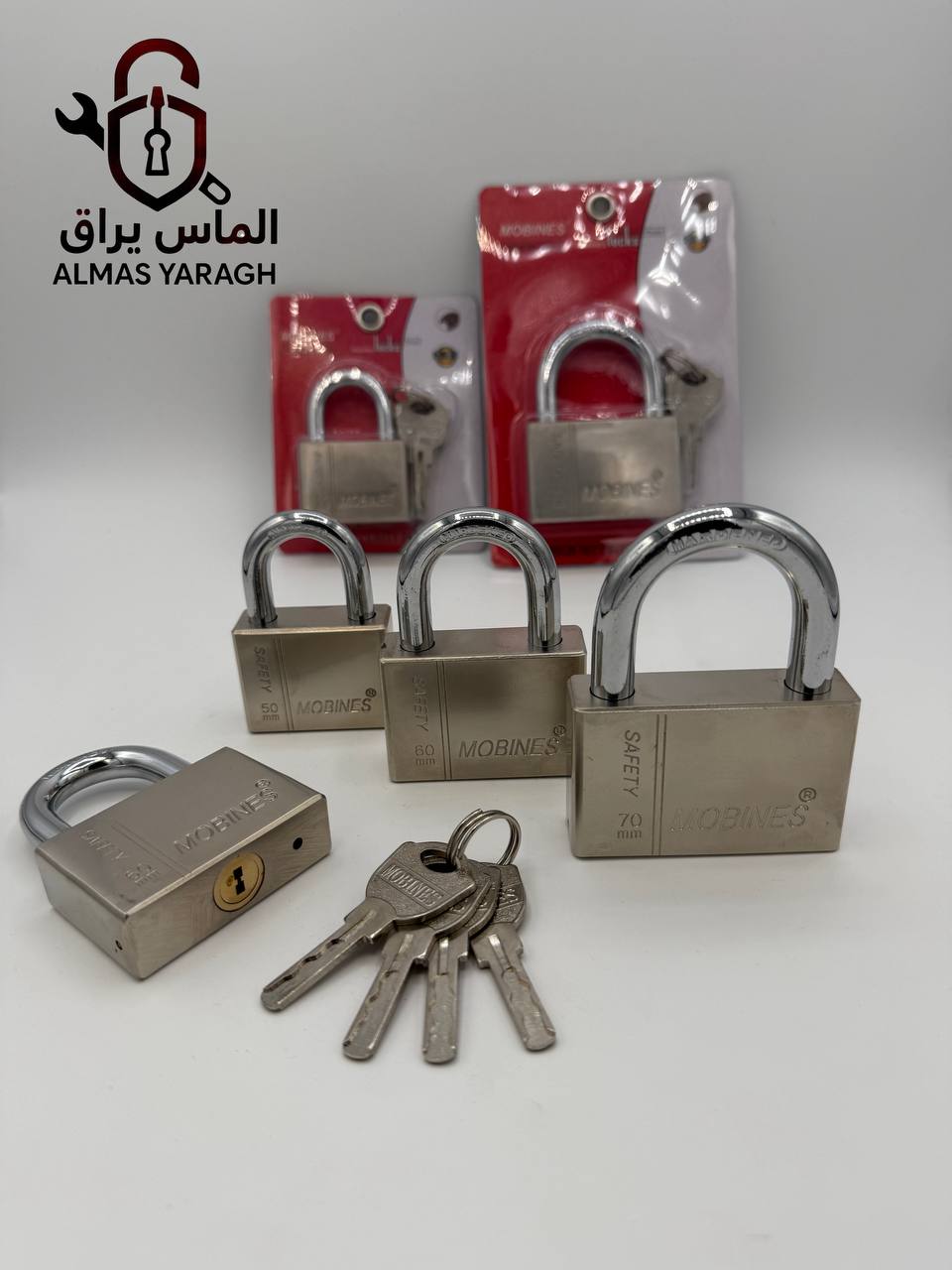 قفل آویز فولادی کلید ماری مبینس