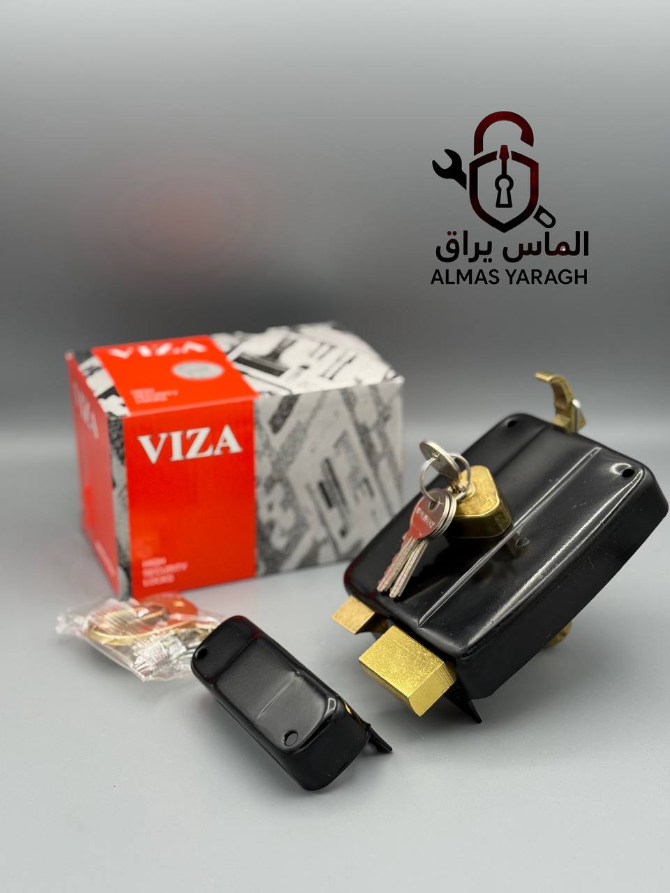  قفل حیاطی VIZA ویزا ITALY مغزی-زبانه-دسته برنج⭐️ سنگین کیفیت درجه۱⭐️ کارتن۲۴عدد⭐️ تعهد ما: موجودی د