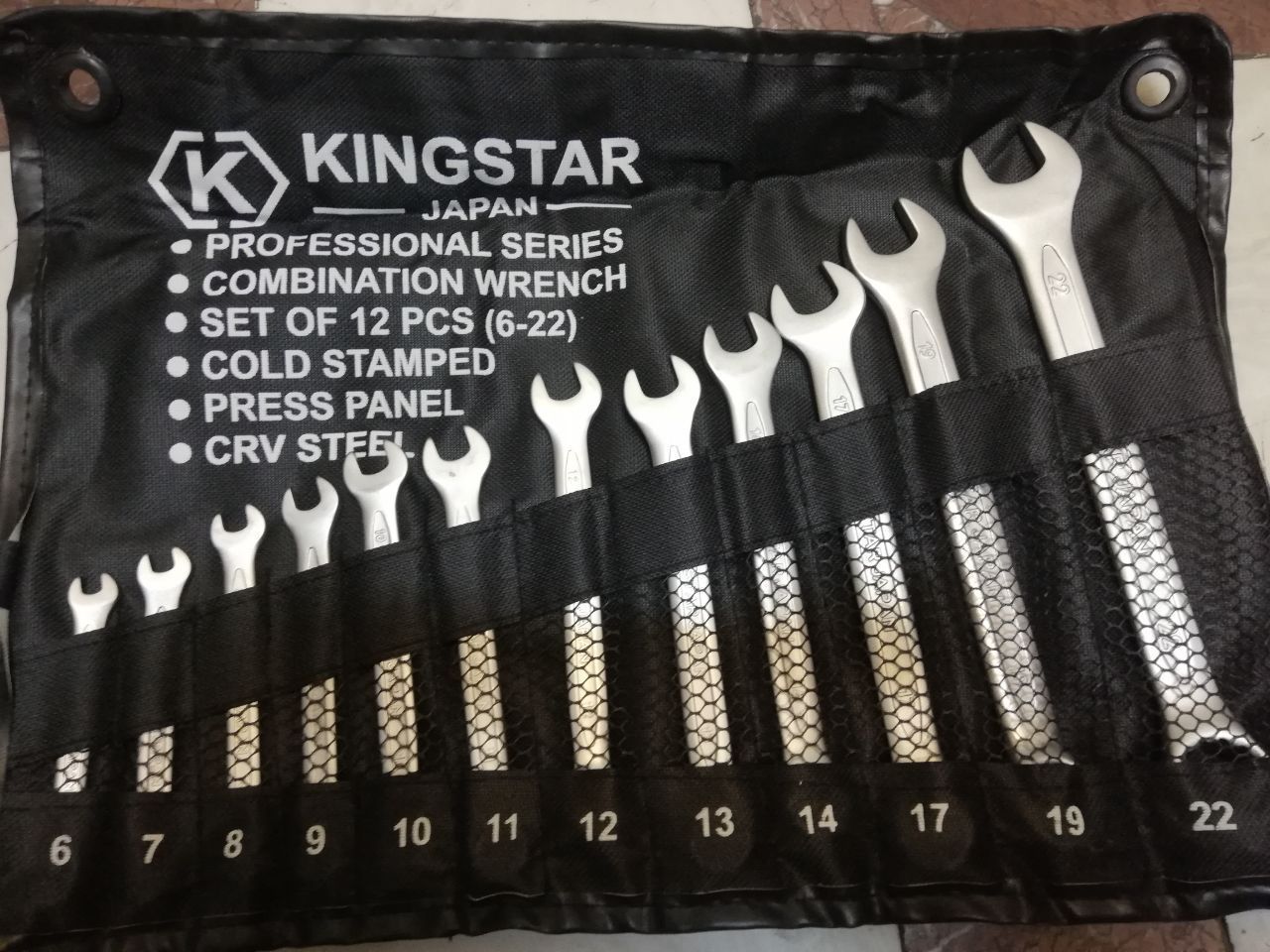  آچار یکسررینگ ١٢ عددی کیفی درجه یک KINGSTAR