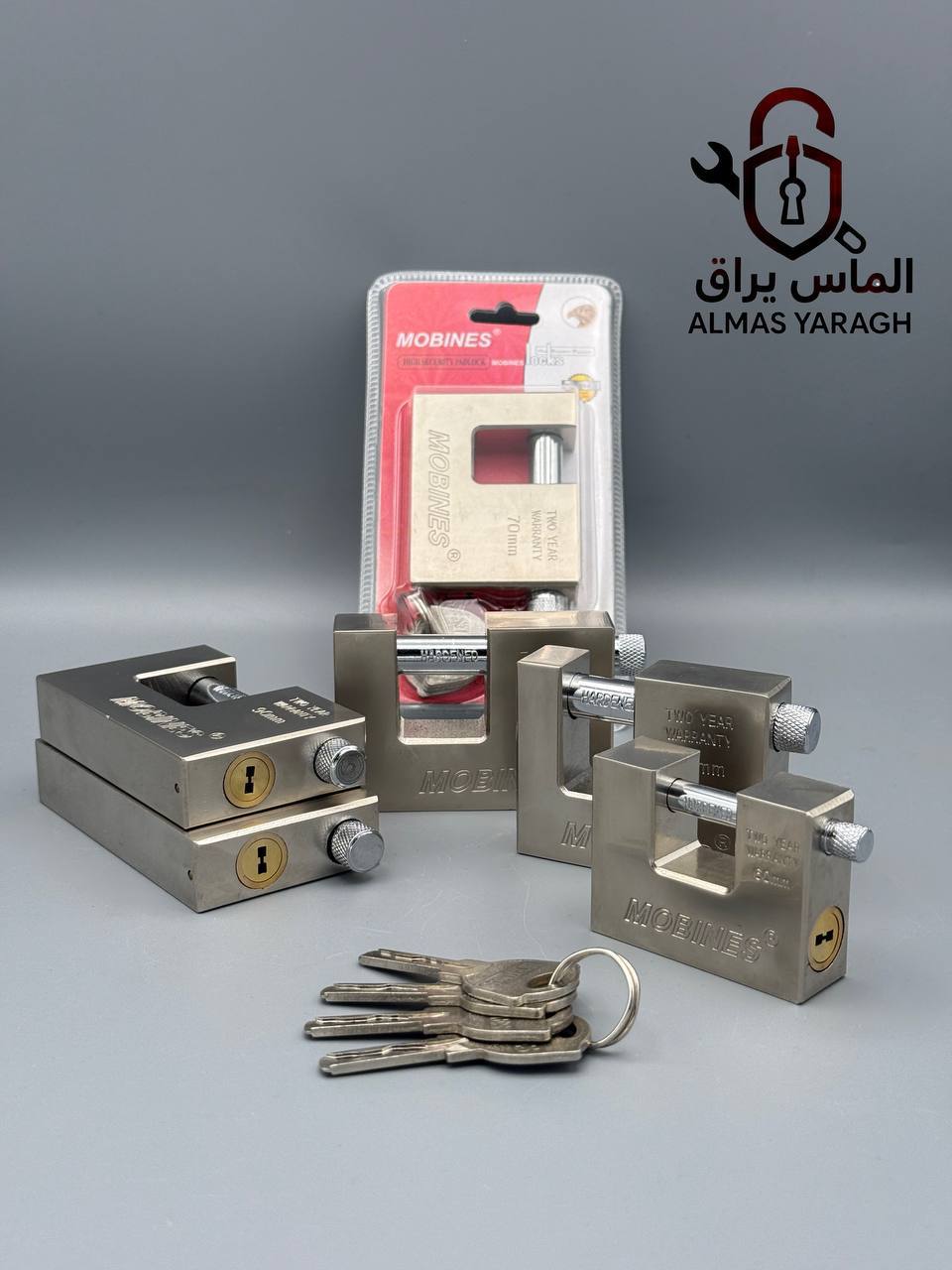 قفل کتابی فولادی کلید ماری مبینس