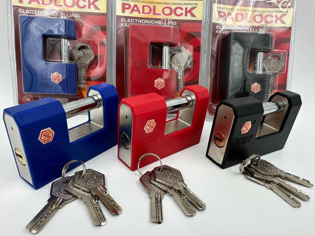  قفل کتابی فولادی وکیومی رنگی زوشی کلید ویژه مغزی کامل برنجی سایز =80=90=100 لینک کانال واتساپ https