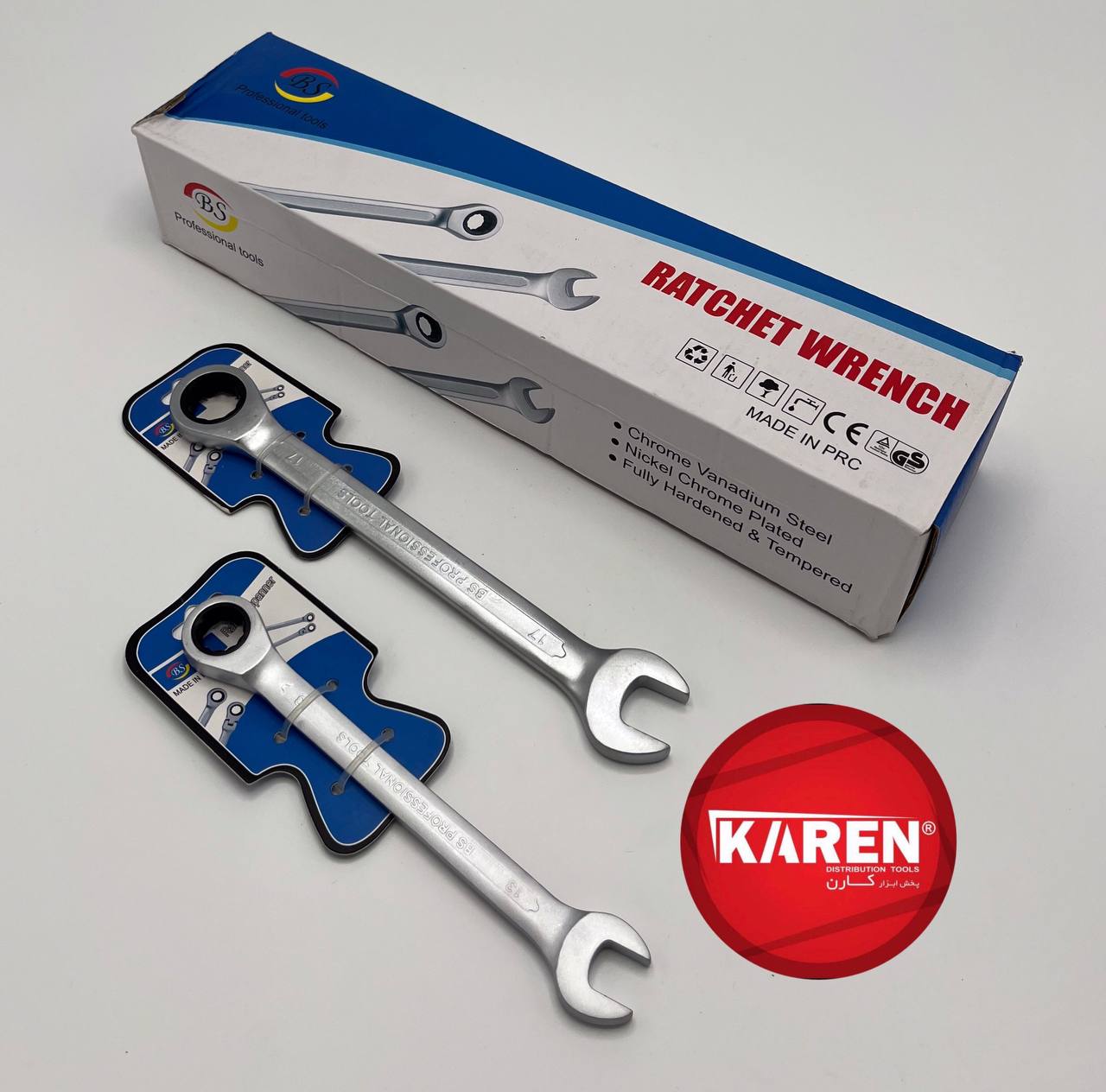 آچار تکی یکسر جغجغه مات BS