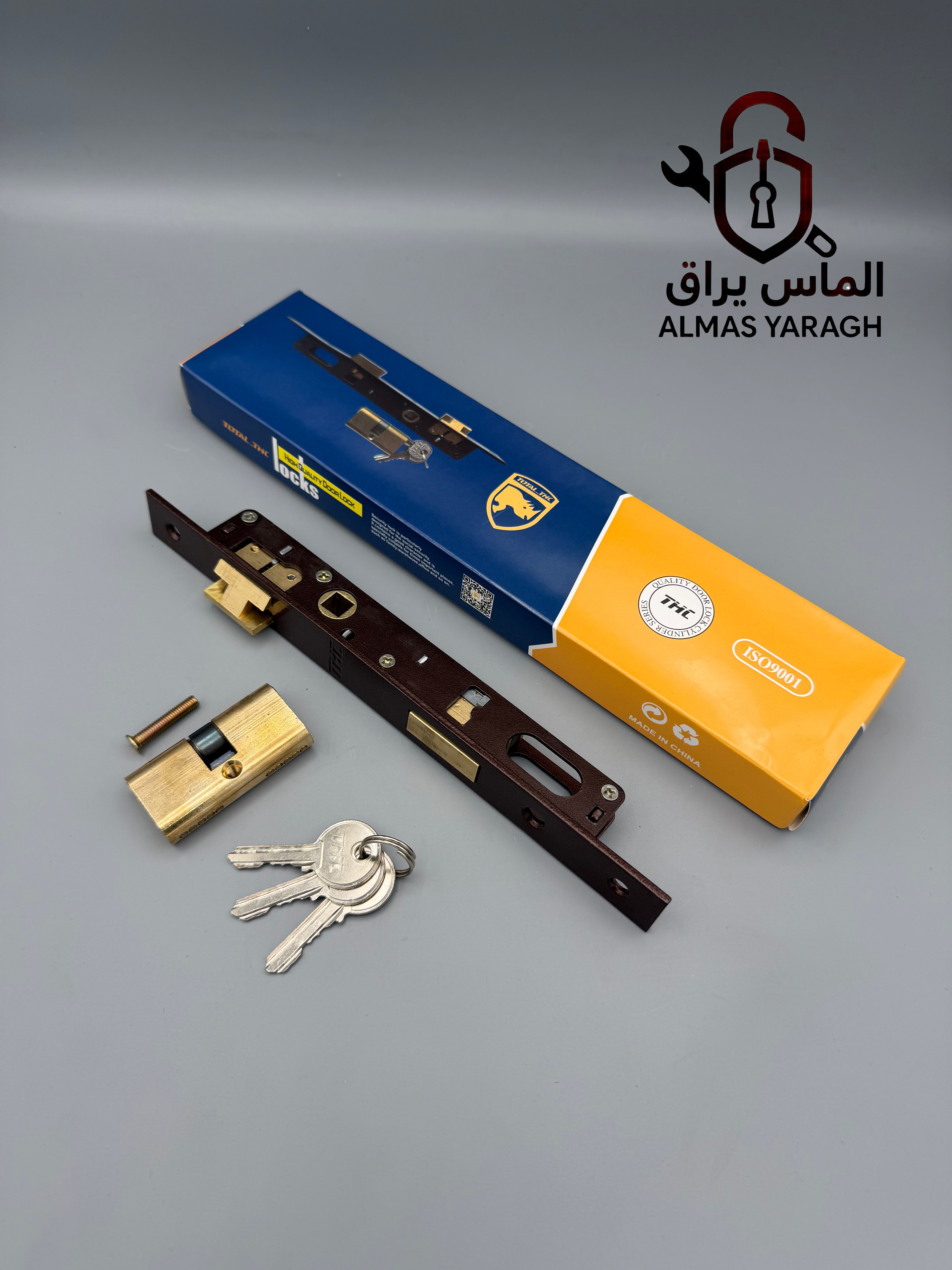 ⭐️قفل ۲/۵ تمام برنج THC ⭐️ زبانه بالا و پایین برنج،سیلندربرنج کیفیت بالاتر از برندهای مشابه کارتن:۵