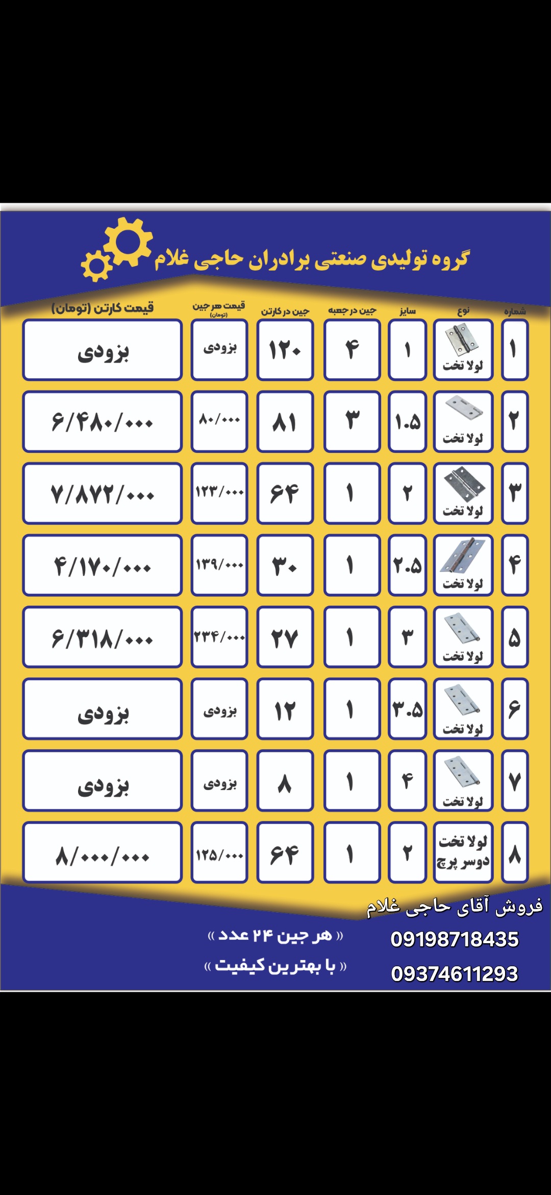 تولید یراق آلات برادران حاجی‌غلام 