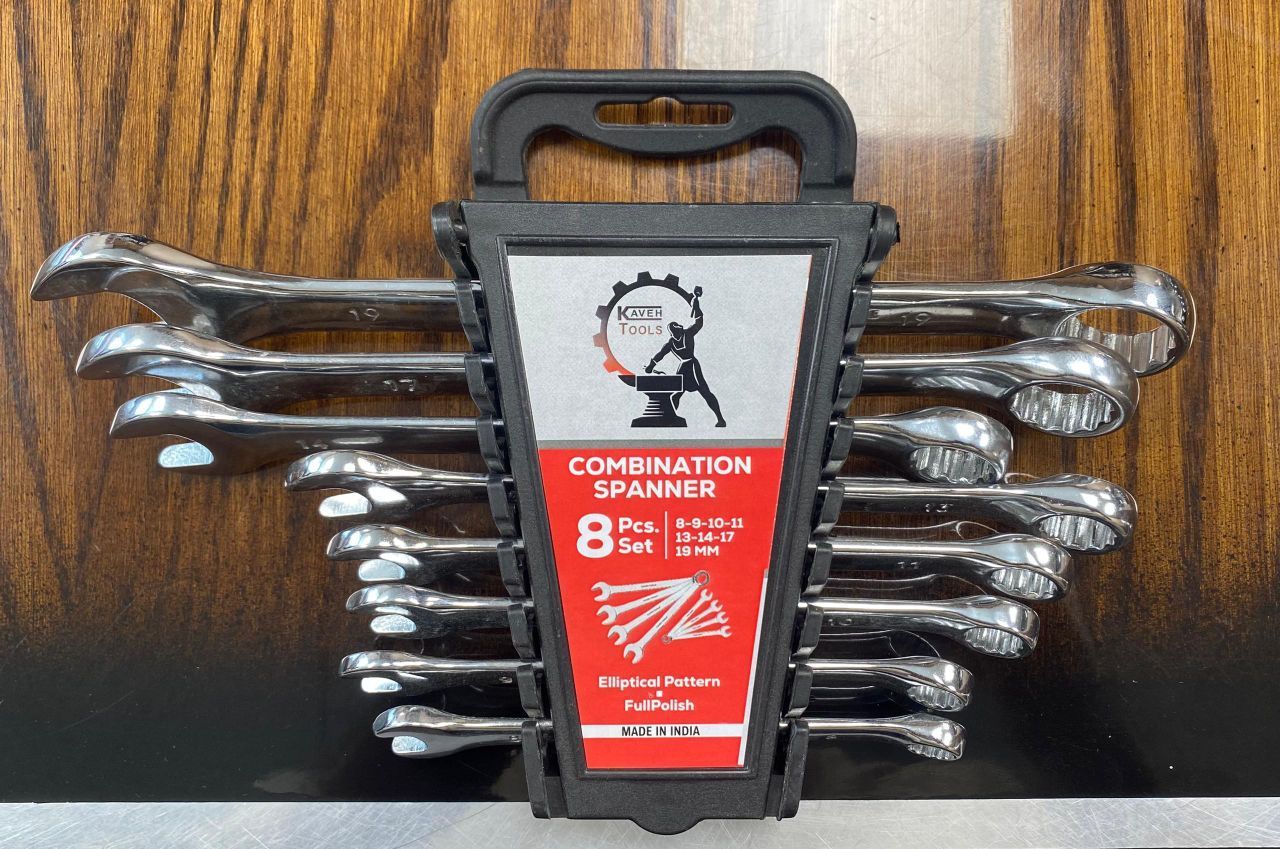 آچار یکسررینگ ٨ عددی پلکانی درجه یک کاوه