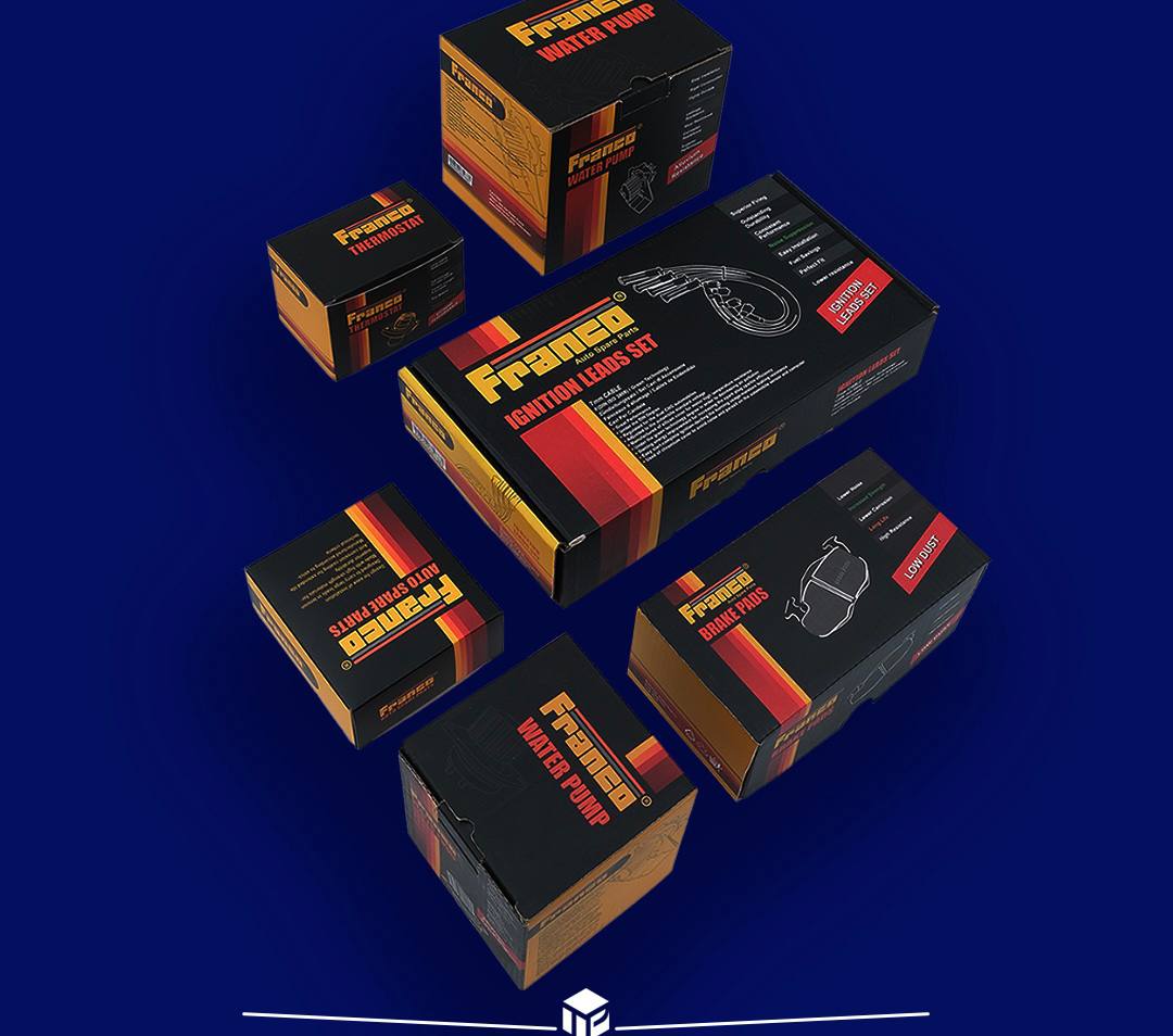 تاش پک بسته‌بندی قطعات یدکی خودرو