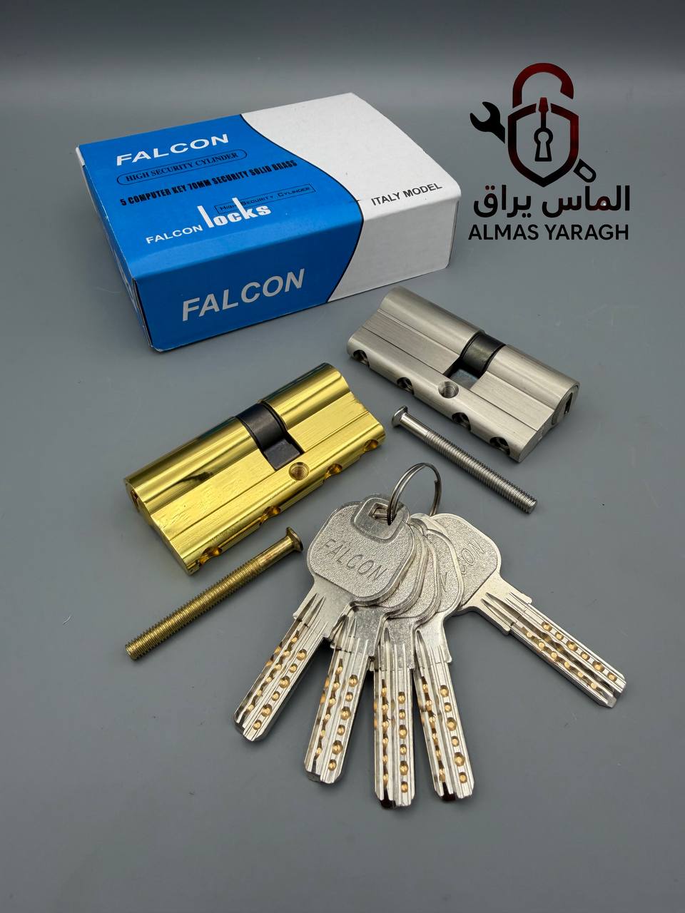 سیلندر ۷سانت تمام برنج تسمه آلنی فالکون