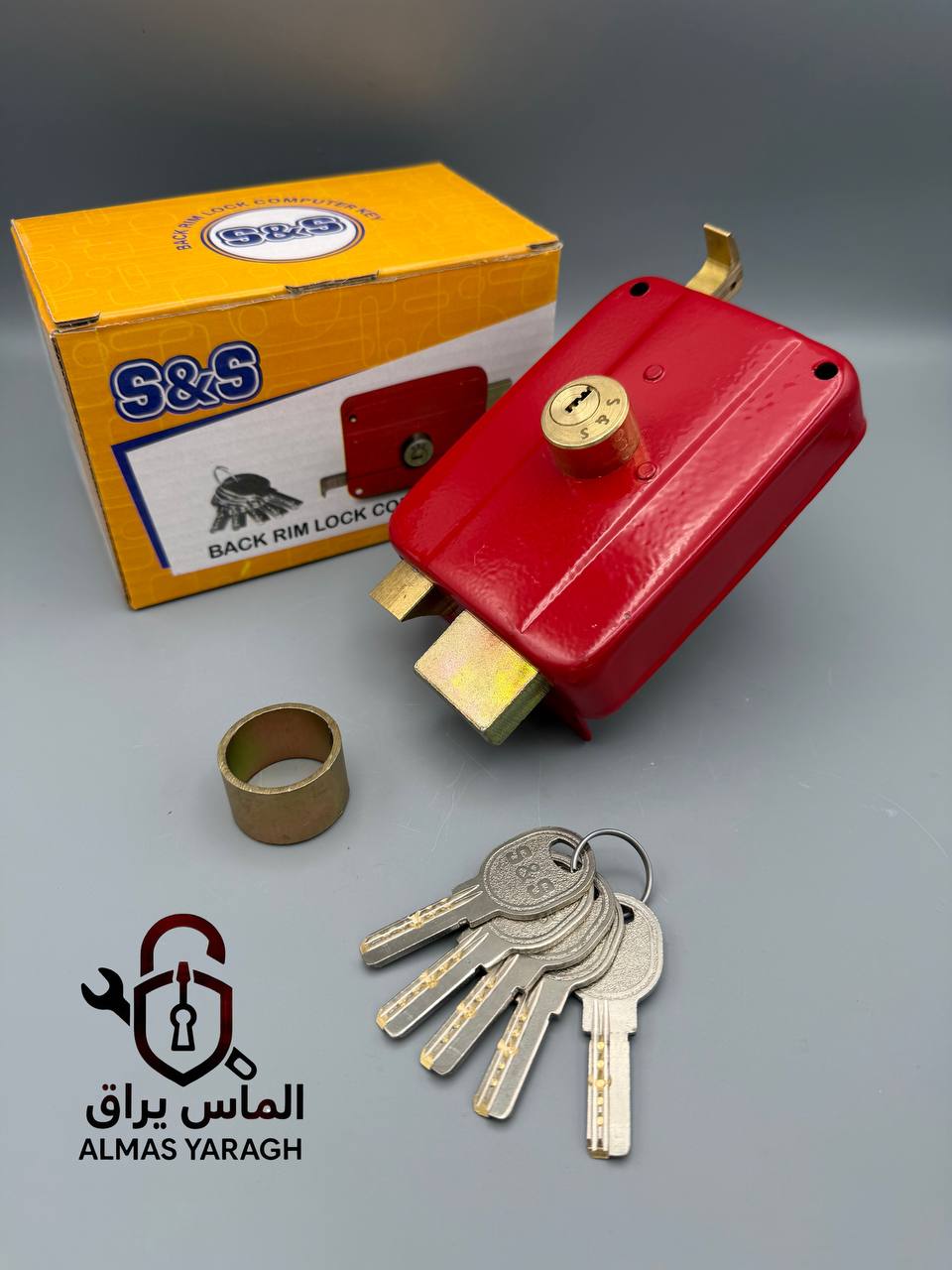 ⭐️قفل حیاطی تمام برنج S S⭐️