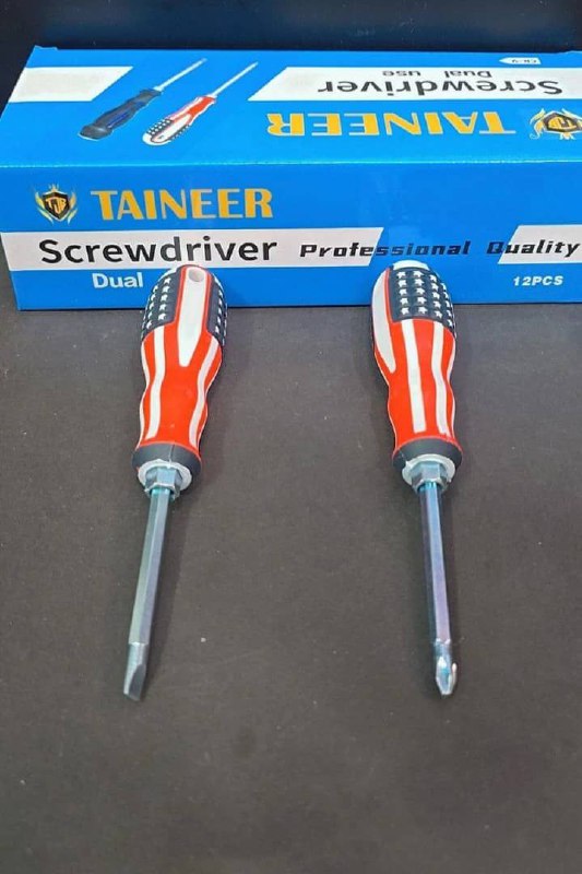 پیچ گوشتی دوطرفه دسته پرچمی